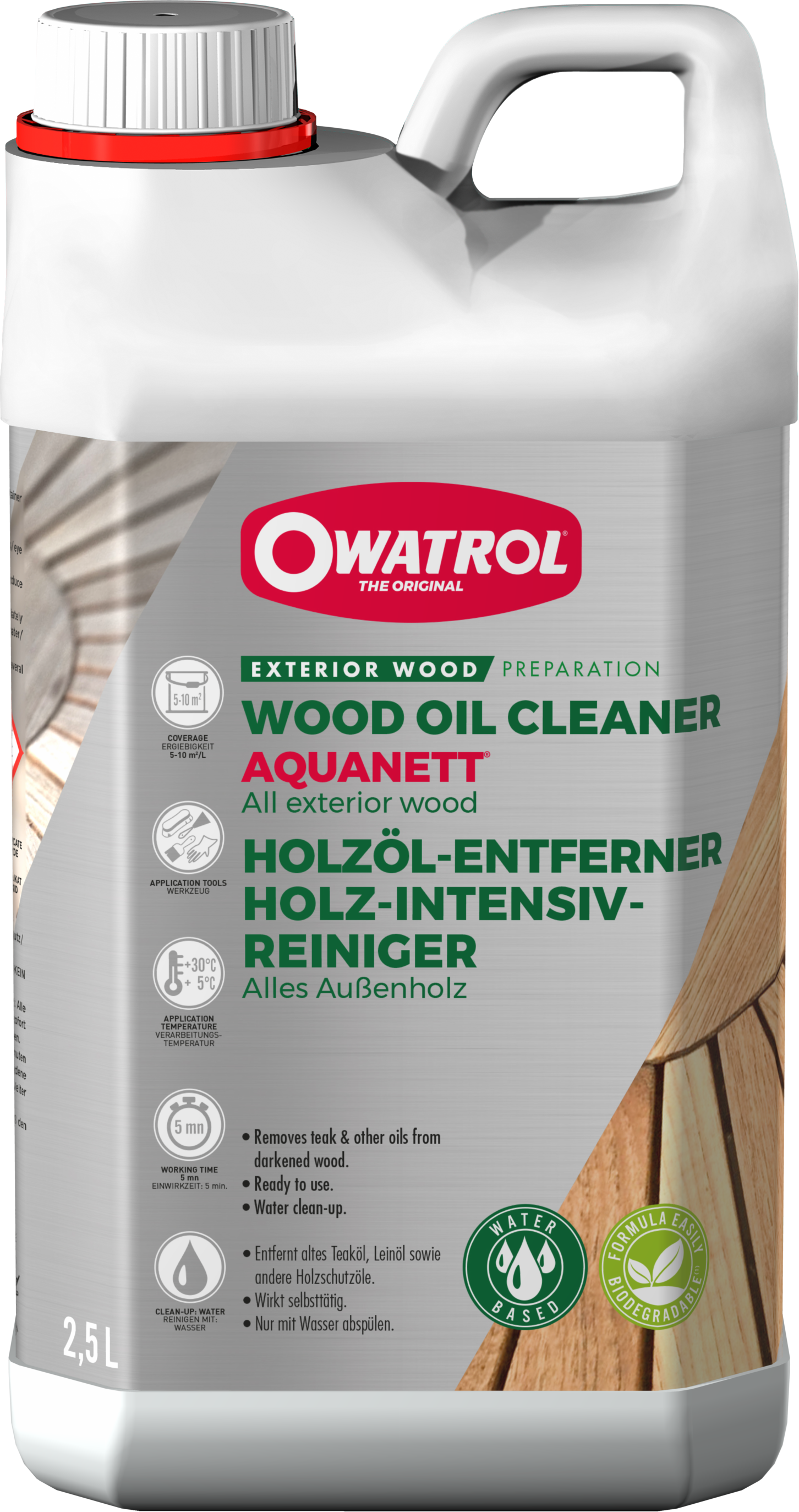 Aquanett - Holzöl-Entferner & Entgrauer