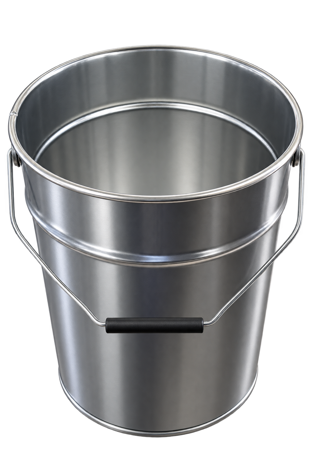 2Stk. 20L Blecheimer aus Metall Leerer Eimer mit Henkel und Deckel