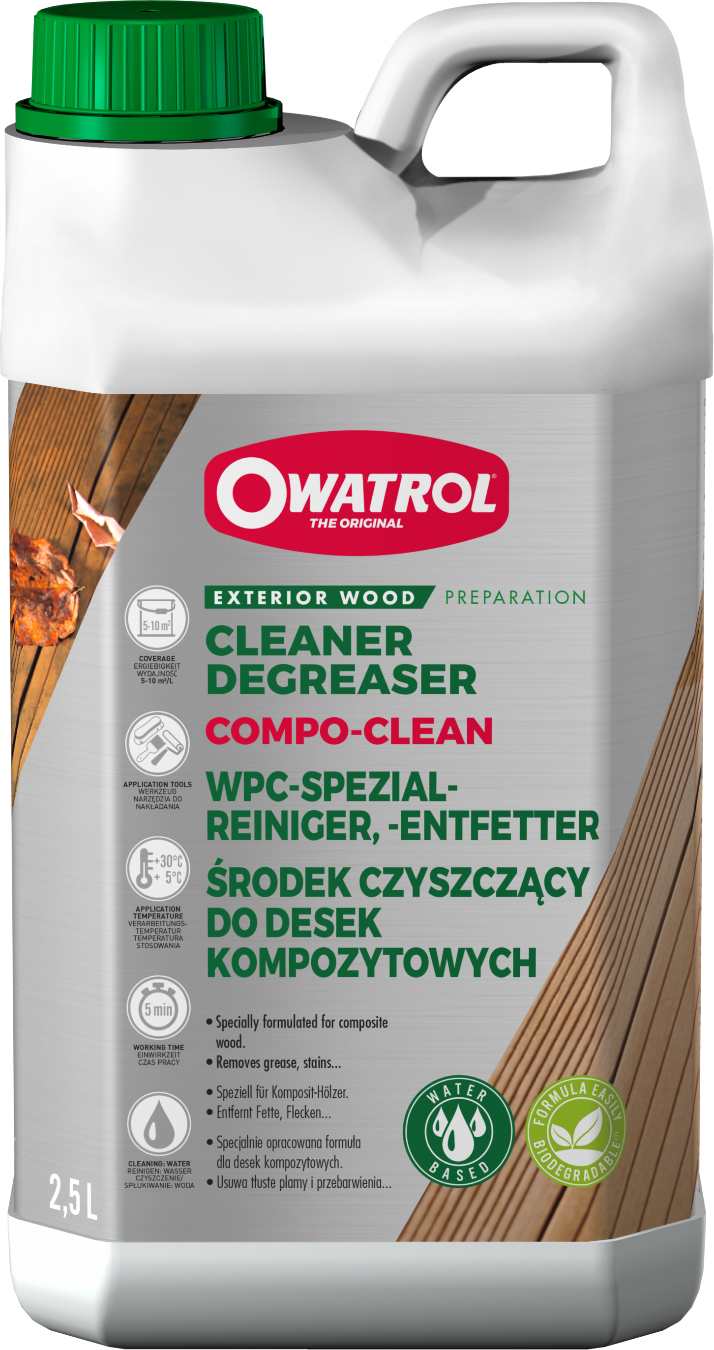 Compo-Clean - WPC Reiniger-Gel, entfernt auch Fett & Grillflecken